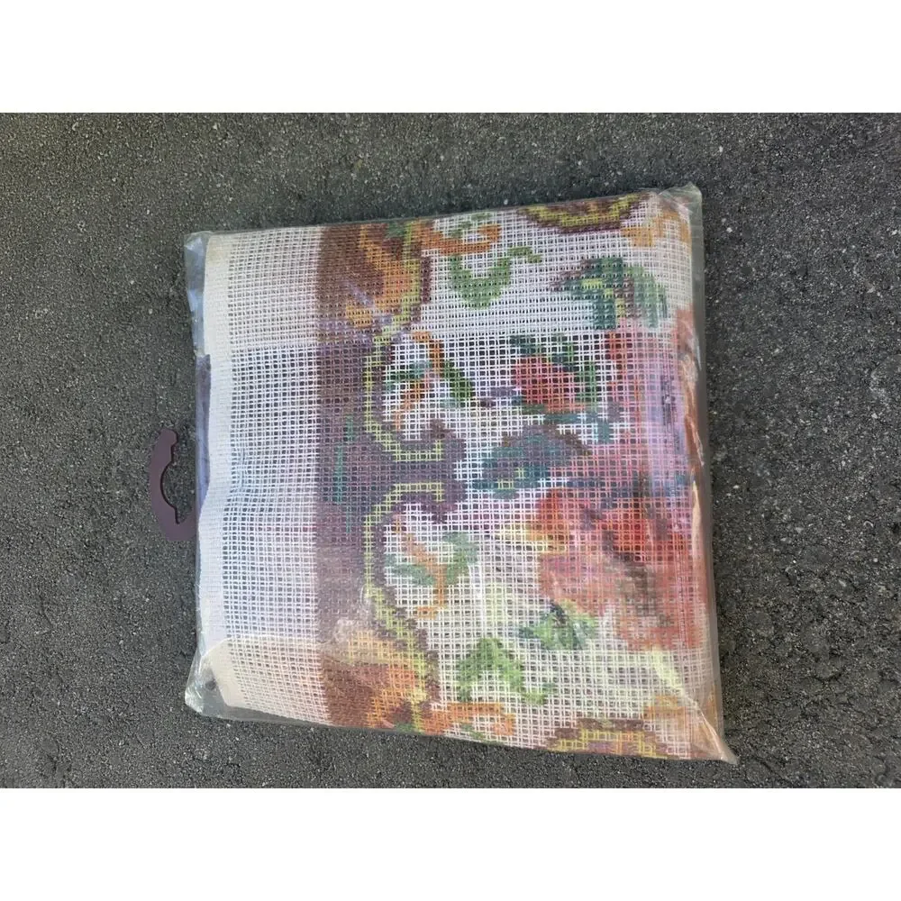Pako Floral Rose Cross Stitch Cushion Kit 16x16 Made in Holland 003118